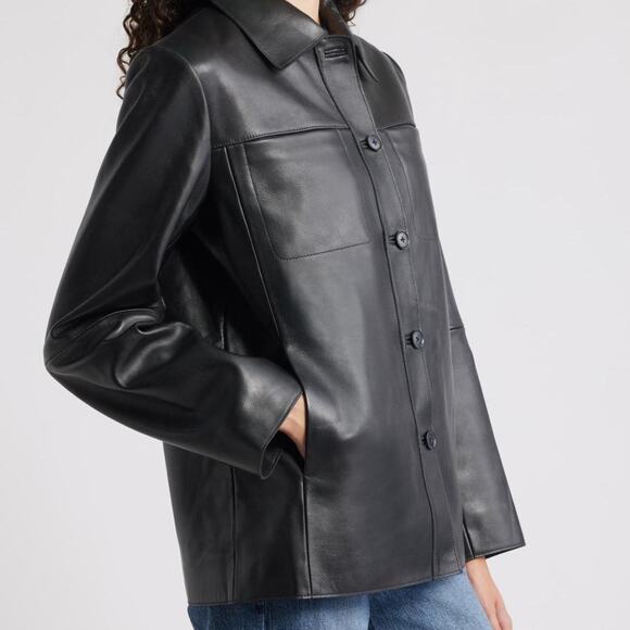 Nordstrom Jackets & Blazers - Nordstrom black leather jacket new